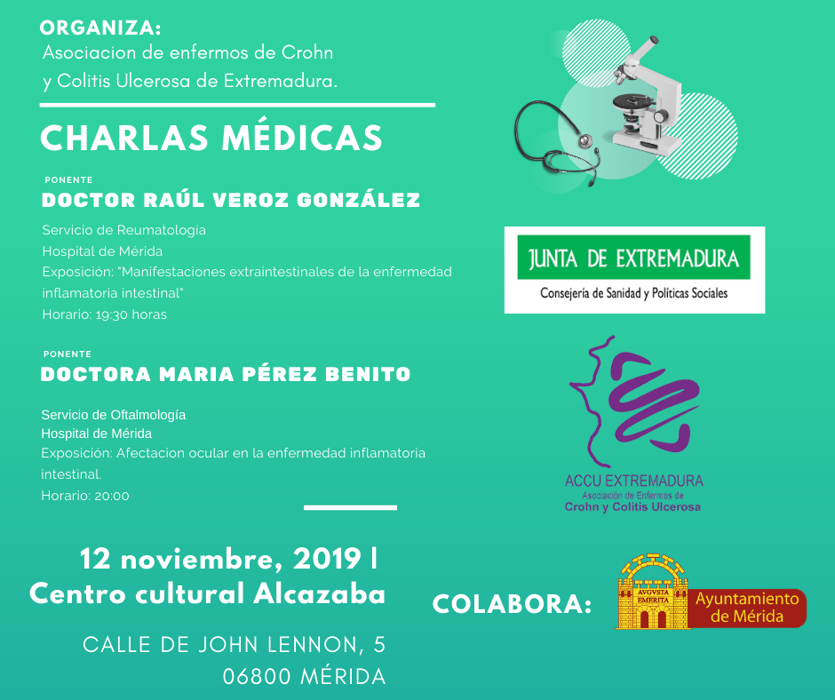 Accu Extremadura organiza las Charlas Medicas