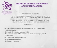 ASAMBLEA GENERAL ORDINARIA ACCU EXTREMADURA